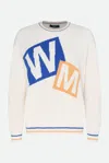 Weekend Max Mara Maglione Con Stampa Bianco In Multicolore