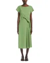 Weekend Max Mara Abito Magma In Popeline In Green