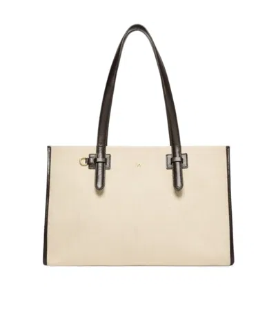 Weekend Max Mara Magnetic Buckle Shoulder Bag In Sand