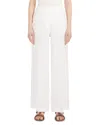 Weekend Max Mara Malizia Flax Linen Trousers In White