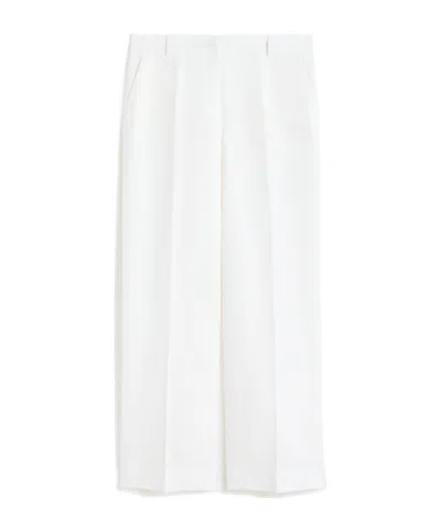 Weekend Max Mara Malizia Pressed Crease Pants In White
