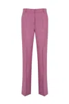 Weekend Max Mara Malizia Trousers In Linen Canvas In Bounganville