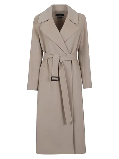 Weekend Max Mara Manu Orzo Coat In Neutral
