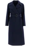 Weekend Max Mara Blue Resin Coat In Blue