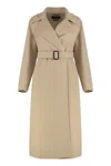 Weekend Max Mara Manu Double-breasted Virgin Wool Coat