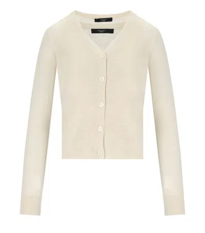 Weekend Max Mara Marabu Ecru Twin-set In Neutral
