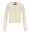Weekend Max Mara Marabu Ecru Twin-set In Beige