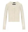 Weekend Max Mara Marabu Ecru Twin-set In Beige