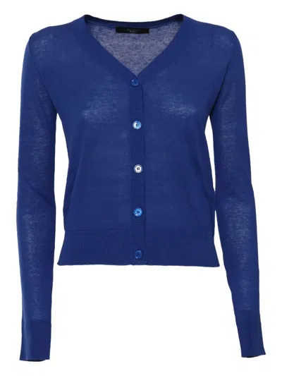 Weekend Max Mara Marabu Knitted Set In Blue