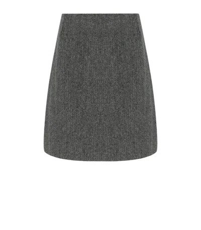 WEEKEND MAX MARA WEEKEND MAX MARA MARCHE GREY SKIRT