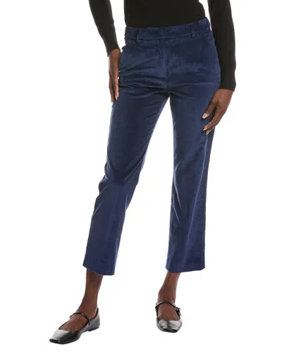 Weekend Max Mara Marruca Corduroy High-rise Capri In Blue