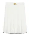 Weekend Max Mara Max Mara Studio Savana Belted Pleated Skirt In White