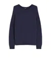 Weekend Max Mara Alpaca And Cotton Sweater In Blue