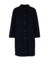Weekend Max Mara Zenone Coat With Back Belt Detail In Black