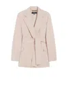Weekend Max Mara Max Mara Weekend Wool Jacket With Belt In White