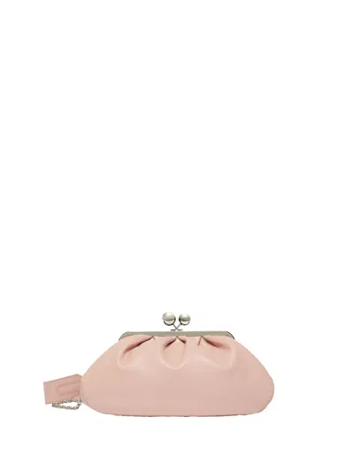 Weekend Max Mara Max Mara Weekend Pasticcino Bag Medium In Nappa Sheepskin, Pink Color, Lined With R
