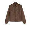 Weekend Max Mara Max Mara Weekend Short Waterproof Twill Jacket In Brown