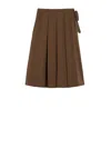 Weekend Max Mara Max Mara Weekend Pure Cotton Poplin Midi Skirt