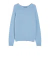 Weekend Max Mara Womens Light Blue Ghiacci Alpaca Wool-blend Knitted Jumper In Multi