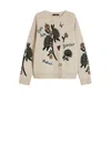Weekend Max Mara Virgin Wool Intarsia Sweater In Multi