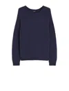 Weekend Max Mara Alpaca And Cotton Sweater In Blue