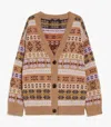 Weekend Max Mara Eccelso Alpaca Blend Cardigan In Brown