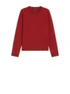 Weekend Max Mara Silk And Wool Yarn Pullover In Red