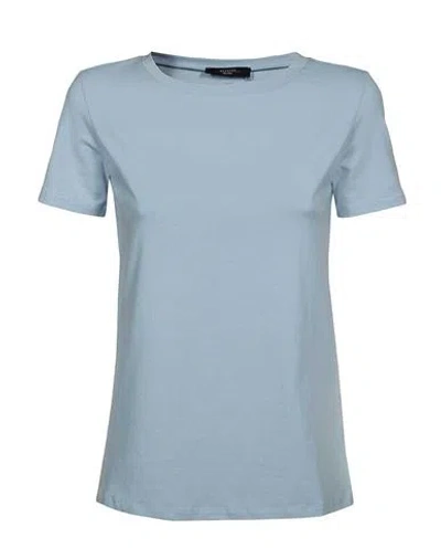 Weekend Max Mara Max Mara Weekend T-shirt Woman T-shirt Azure Size M Cotton In Blue