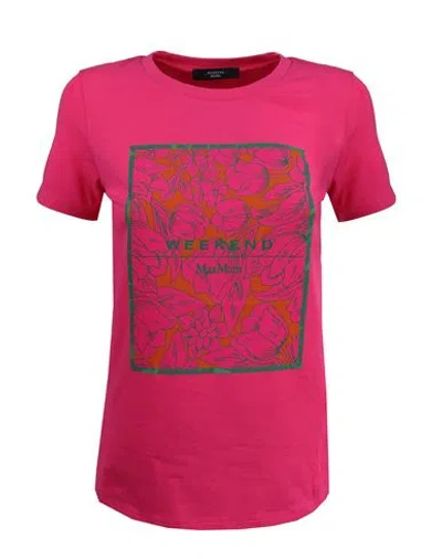 Weekend Max Mara Max Mara Weekend T-shirt Woman T-shirt Fuchsia Size S Cotton In Pink