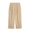 Weekend Max Mara Bronzo Long Trouser Beige In Brown