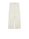 Weekend Max Mara Max Mara Weekend Workwear Trousers In Cotton Drill In Neutral
