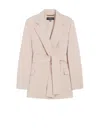 Weekend Max Mara Max Mara Weekend Wool Jacket With Belt In Multi
