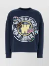 Weekend Max Mara Medea Crew Neck Sweatshirt In Blue