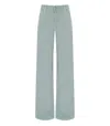 Weekend Max Mara Medina Anice Wide Leg Jeans In Green