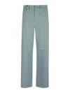 Weekend Max Mara Medina Logo Patch Wide Leg Trousers In Verde