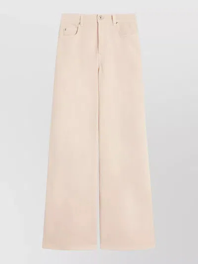 Weekend Max Mara Medina Trousers Belt Loops Five Pocket Design In Neutral