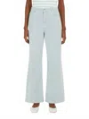 Weekend Max Mara Medina Wide Leg Pant In Pastel Green In Blue