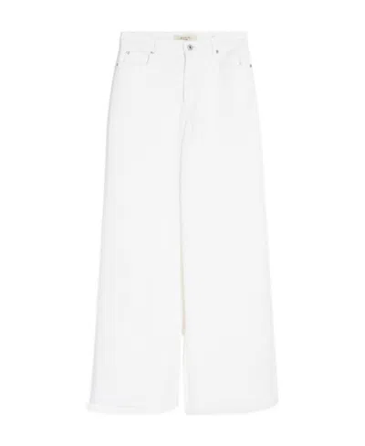 Weekend Max Mara Medina Wide-legged Casual Pants In White