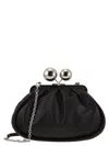 Weekend Max Mara Medium Chain Shoulder Bag In Black