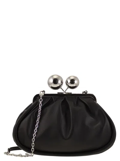 Weekend Max Mara Medium Chain Shoulder Bag In Black