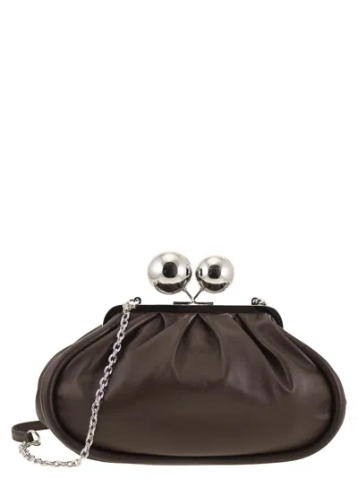 Weekend Max Mara Medium Chain Shoulder Bag In Black