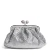 Weekend Max Mara Medium Embellished Pasticcino Clutch Bag In White