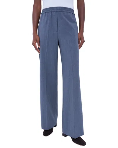 Weekend Max Mara Medium Grey Petra Pant In Blue