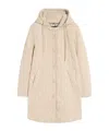 Weekend Max Mara Medium-length Parka Coat In Neutral