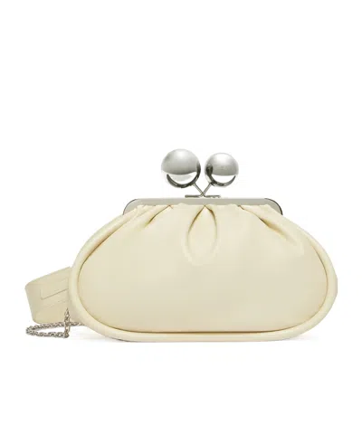 Weekend Max Mara Medium Pasticcino Bag In Glossy Nappa Leather In Brown