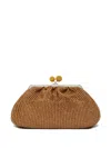 Weekend Max Mara Medium Raffia-effect Pasticcino Bag In 褐色