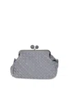 Weekend Max Mara Medium Pasticcino Clutch Bag In Blue