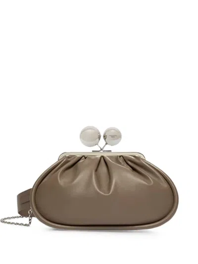 Weekend Max Mara Medium Pasticcino Clutch Bag In Neutrals