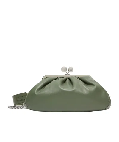 Weekend Max Mara Medium Pasticcino Shoulder Bag In Green