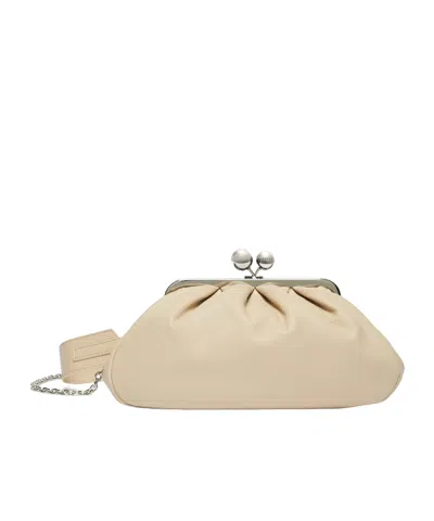 Weekend Max Mara Medium Pasticcino Shoulder Bag In Nude
